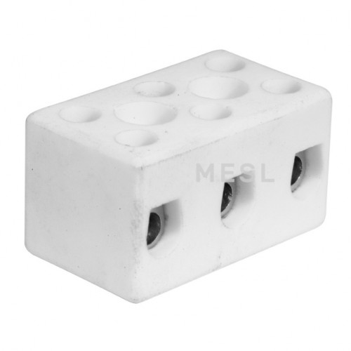 15 AMP 3 WIRE PORCELAIN CONNECTOR