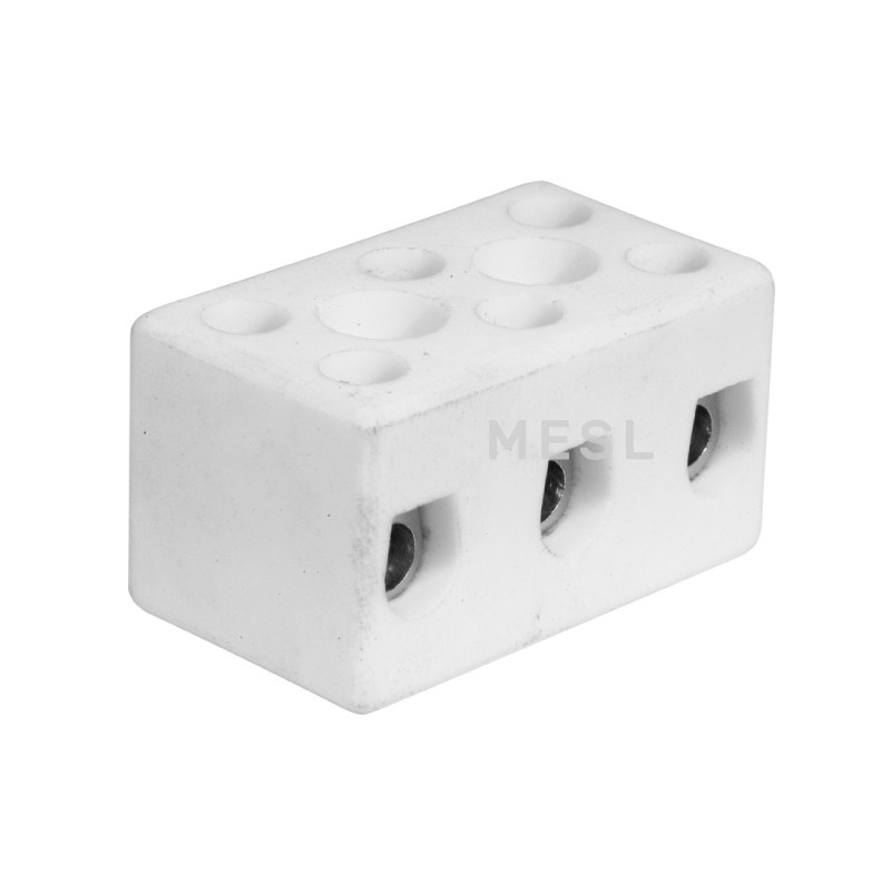 15 AMP 3 WIRE PORCELAIN CONNECTOR