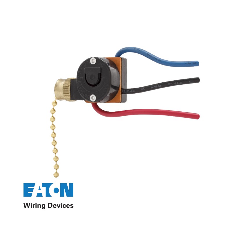 6AMP 125V/AC 2 CIRCUIT BRASS PULL CHAIN FAN SWITCH Modern Electrical