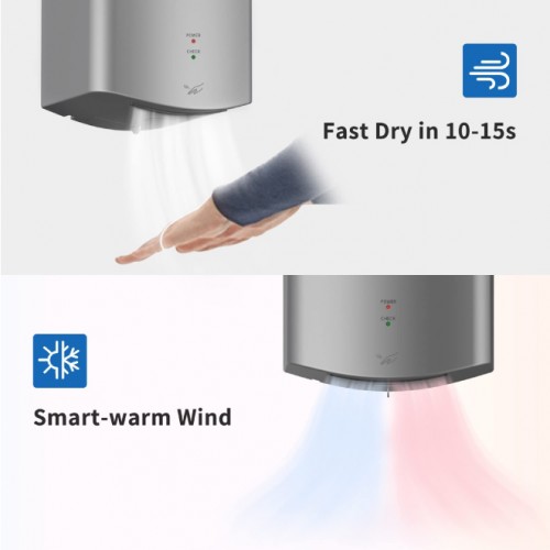 HAND DRYER SILVER