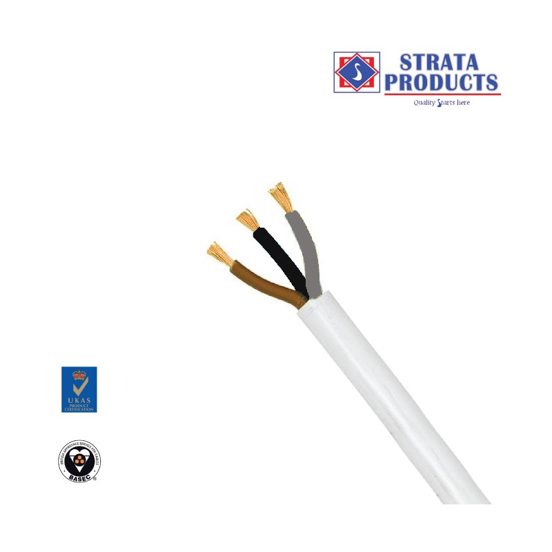 3 CORE FLAT CABLE 6mm