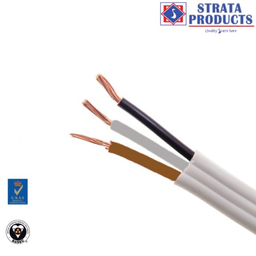 3 CORE FLAT CABLE 10mm - Modern Electrical Supplies Ltd