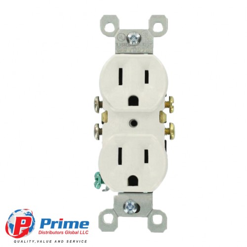 PUSH-IN AND SIDE WIRED DUPLEX RECEPTACLE