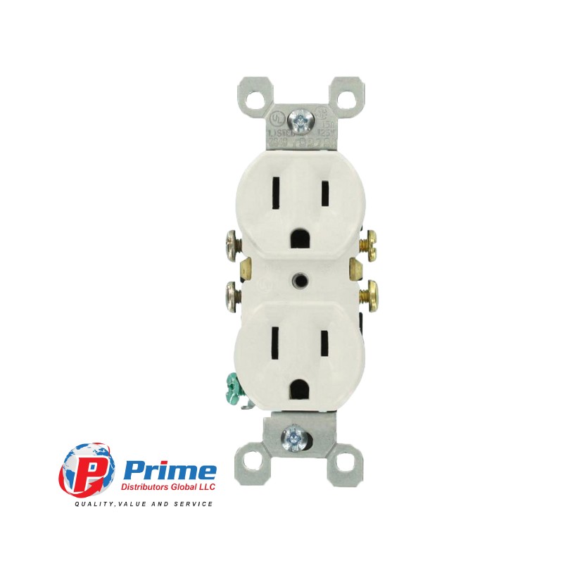 PUSH-IN AND SIDE WIRED DUPLEX RECEPTACLE