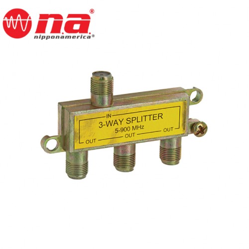 3 WAY CABLE TV SPLITTER