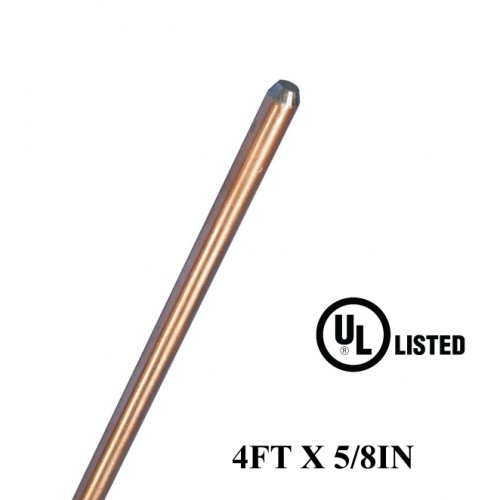 4FT X 5/8IN Copper Bonded Rods