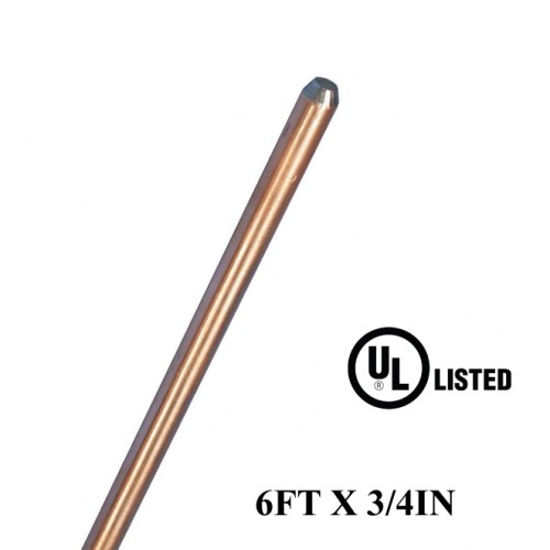 6FT X 3/4IN Copper Bonded Rods