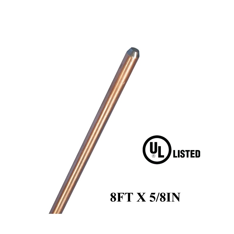 8FT X 5/8IN Copper Bonded Rods