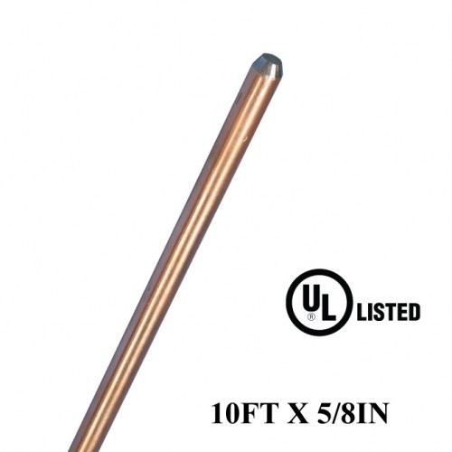 10FT X 5/8IN Copper Bonded Rods