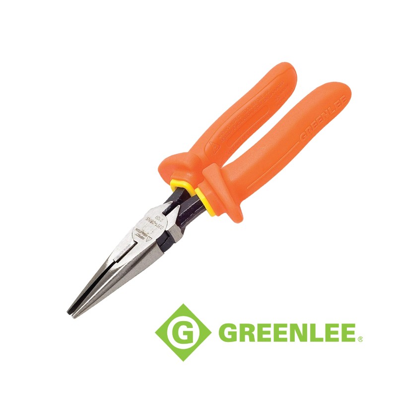 8IN MOLDED INSULATED LONG NOSE PLIERS