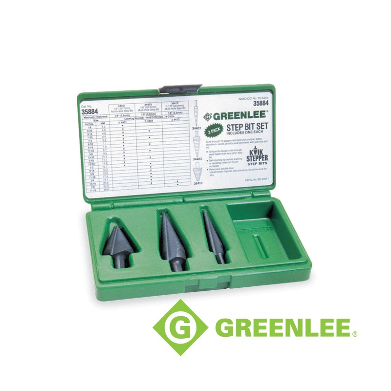 1/8IN11/8IN STEP BIT KIT 1 3 8 Modern Electrical Supplies Ltd