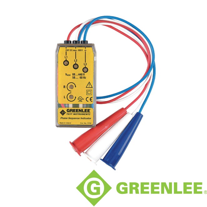 Greenleeグリーンリー 5779 Motor Rotation and Phase Sequence Indicator Kit 