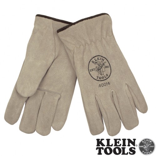 COW HIDE LINED DRIVER'S GLOVES LARGE