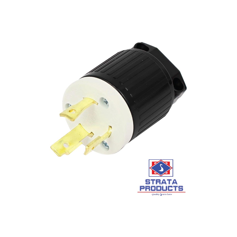 Hilitand NEMA L5-30 125V 30A Twist Lock Plug, 3 Wire Electrical Plug  Connector, 3-Prong Plug Twist Lock Electrical Plug 