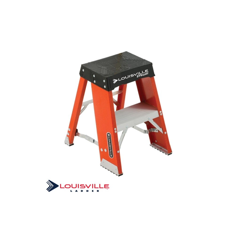 Louisville Ladder AY8002 Industrial Aluminum Step Stand 2 Foot