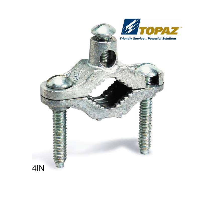 Ground Clamps for Bare Wire Standard Zinc Die Cast, 1/2" - 1"