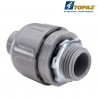 3/4" Gray Nylon Straight Liquidtight Connector
