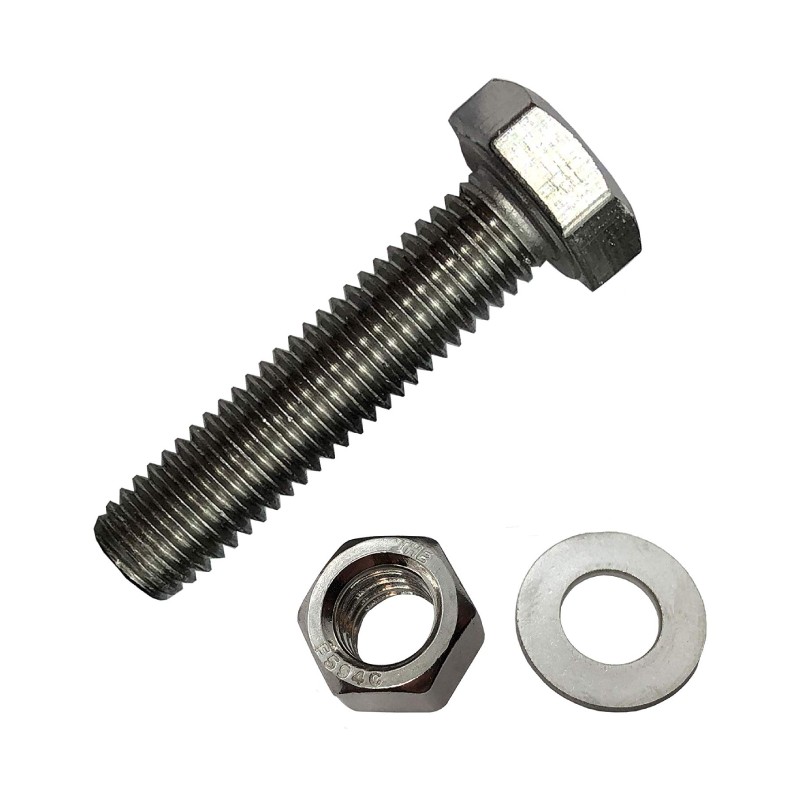 Stainless Steel 304 Hexagonal bolts & nuts & washers M6 1/4"