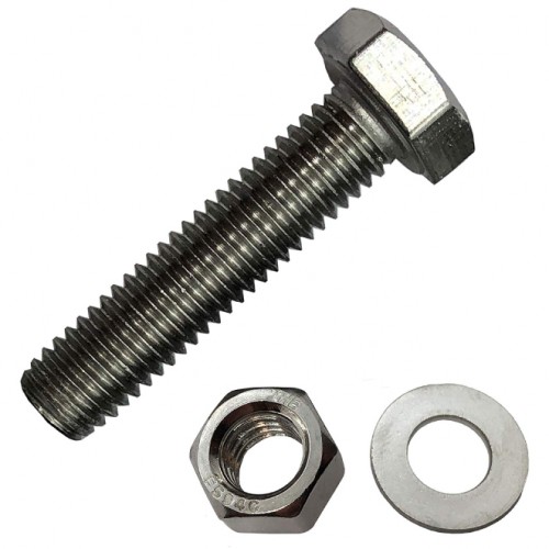 Stainless Steel 304 Hexagonal bolts & nuts & washers M8 5/16""