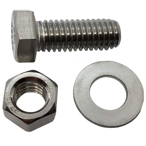 Stainless Steel 304 Hexagonal bolts & nuts & washers M10 3/8"
