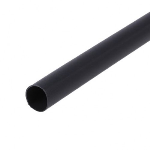 FLAT HEAT SHRINK PE TYPE BLACK 15.0mm(1.2mt/Lgt)