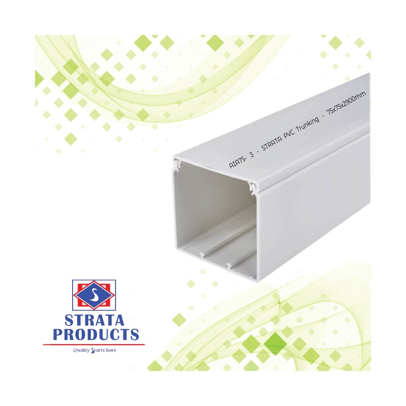 75X75X2900mm PVC TRUNKING Modern Electrical Supplies Ltd