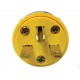 4866-BOX Vinyl 6-15 Amp Nema Plug Yellow