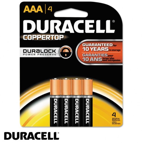 Duracell alkaline batteries coppertop