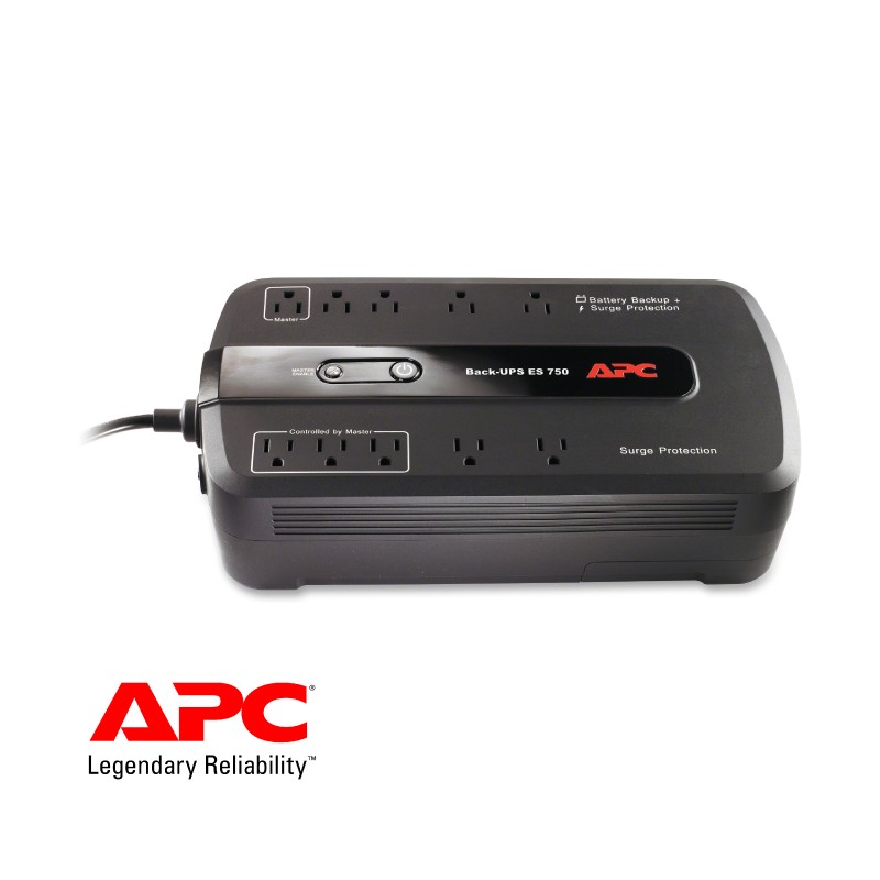 APC Power Saving Back-UPS 750VA, 10 outlet, 120V