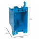 1-Gang 14 cu. in. Old Work PVC Electrical Outlet Box