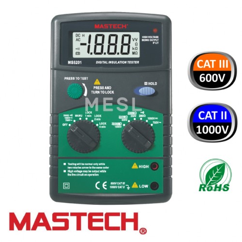 MS5201 - Digital Insulation Tester - Modern Electrical Supplies Ltd