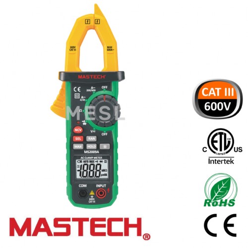 MS2009A Digital AC Clamp Meter Modern Electrical Supplies Ltd